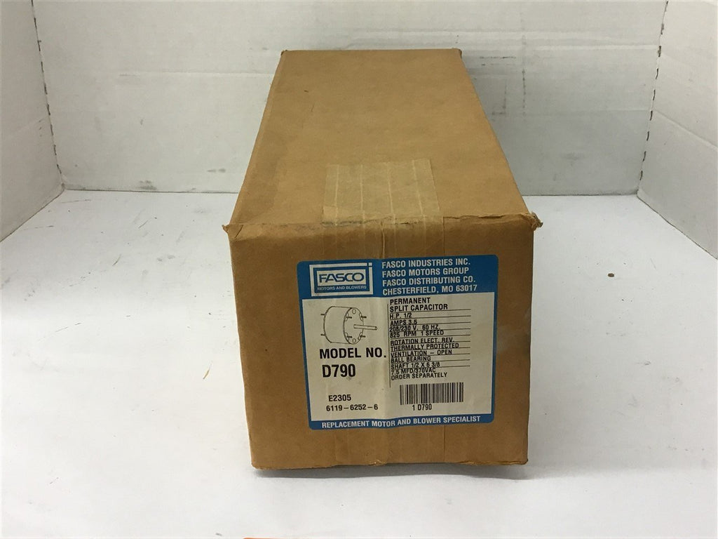 Fasco D790 1/2 HP AC Motor 208/230 volts 825 Rpm