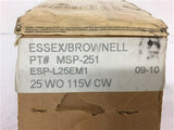 Essex MSP-251 ESP-L25EM1 25 WO AC Motor 115 Volts VW