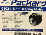 Packard 61021 2 Watts AC Motor 115 Volts 1550 Rpm