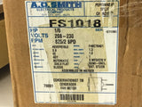A.O. Smith FS1018 1/6 Hp Fan Motor 208-230 Volts 825 Rpm 2 Speed 48Y Frame