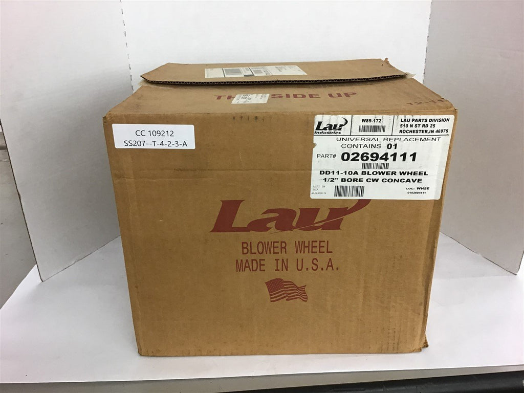 Lau DD11-10A Blower Wheel 1/2'' Bore CW Concave