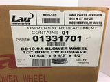 Lau DD10-9A Blower Wheel 1/2'' Bore CW Concave 10 5/8'' x 9 1/2'' x 1/2''