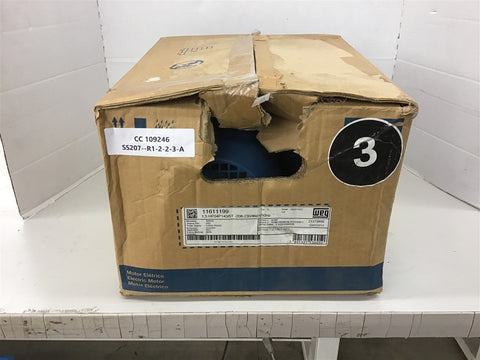 Weg 00158ET3E145T-W22 1.5 HP AC Motor 208-230/460 volts 1800 Rpm 4P 143/5T Frame