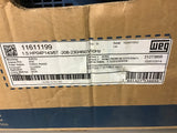Weg 00158ET3E145T-W22 1.5 HP AC Motor 208-230/460 volts 1800 Rpm 4P 143/5T Frame