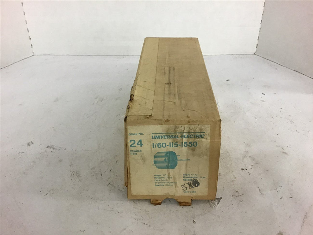 Universal Electric JA2M613N Motor 1/60 HP 1550 RPM 115V Single Phase 60 Hertz
