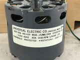 Universal Electric JA2M613N Motor 1/60 HP 1550 RPM 115V Single Phase 60 Hertz