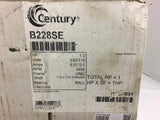 Century B228SE 1 Hp Motor 230/115 Volts 3450 Rpm 56J Frame