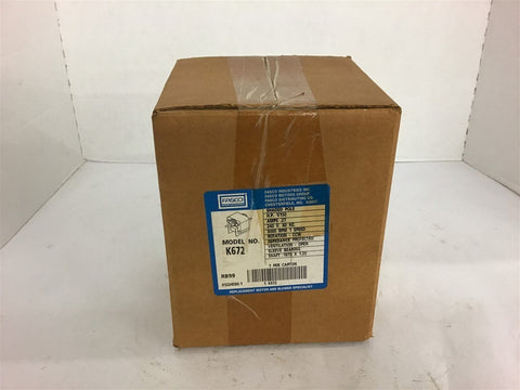 Fasco K672 1/150 HP Motor 240 Volts 3000 Rpm 1 Speed .27 Amps