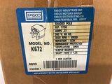 Fasco K672 1/150 HP Motor 240 Volts 3000 Rpm 1 Speed .27 Amps