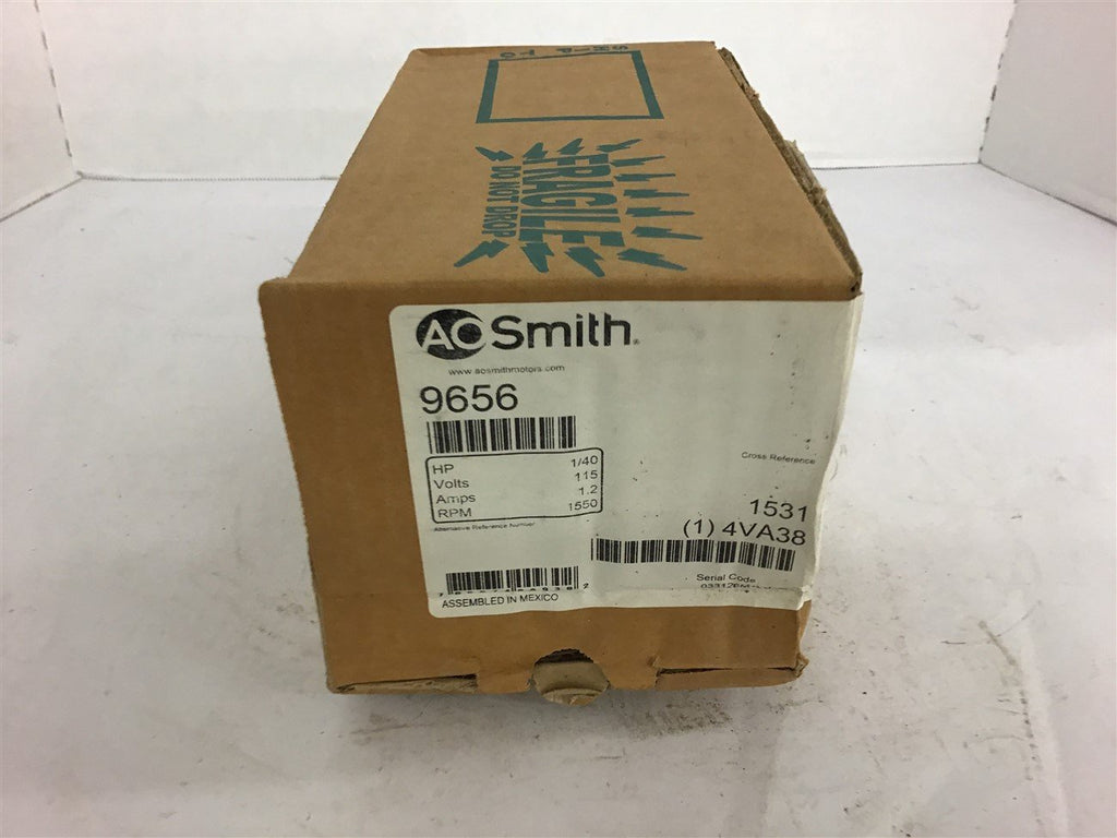 A.O. Smith 9656 1/40 Hp 115 Volts motor 1550 Rpm