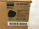 Dayton 3M726D 1/50 HP 230 Volt Motor 60 HZ Single Phase