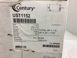 Century UST1152 1 1/2 HP 230/115 volts 3450 Rpm 56J Frame