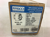 Fasco D213 1/16 Hp Blower Motor 3000 Rpm 115 Volts 1 Speed