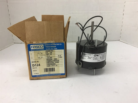 Fasco D124 1/50 HP AC Motor 115 volts 1500 Rpm