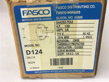 Fasco D124 1/50 HP AC Motor 115 volts 1500 Rpm
