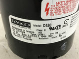 Fasco D520 1/20 1/50 1/100 HP Fan Motor 1550 Rpm 3 Speed 115 Volts