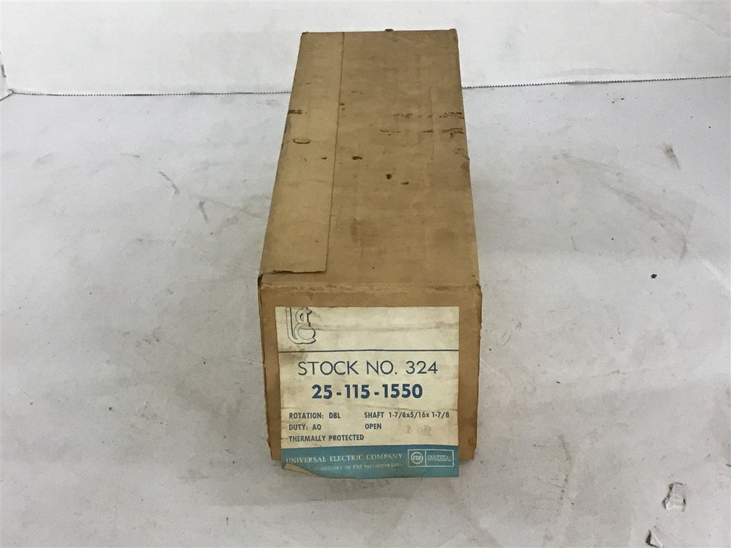 Universal electric AA2N130N 1/25 HP AC Motor 1550 Rpm 115 Volts