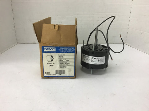 Fasco D609 1/50 HP AC Motor 115 volts 1500 Rpm 0.9 Amps 1 Speed