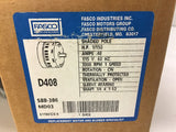 Fasco D408 1/150 HP AC Motor 115 volts 3000 Rpm .48 Amps 1 Speed