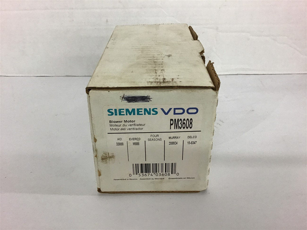 Siemens PM3608 Blower Motor 12 Volts