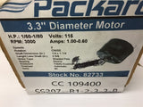 Packard 82733 1/50-1/80 HP 115 Volt 3000 Rpm 2 Speed
