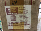 Dayton 3M583 1/15 Hp AC Motor 115 volts 1050 Rpm 2 Speed