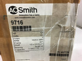 AO Smith 9716 Motor 1/4 HP 1625/3 RPM 42Y Frame 115V Open Enclosure