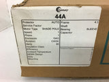 Century 44A Shade Pole Motor 1/15 HP 1550 RPM 4.3 Frame 115V OAO Enclosure