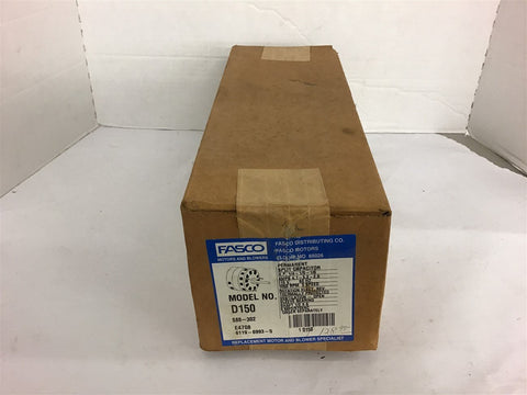 Fasco D150 Permanent Split Capacitor Motor 1/4 1/5 1/6 HP 1050 RPM 115V Open