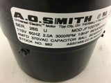 A.O. Smith JF1G075N Motor 1/8 HP 3000 RPM 115V