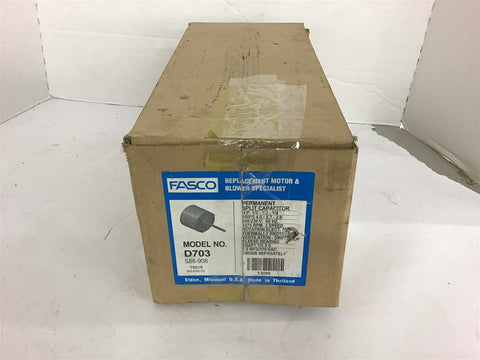 Fasco D703 Permanent Split Capacitor Motor 1/21/31/4 HP 1075Rpm 208/230V