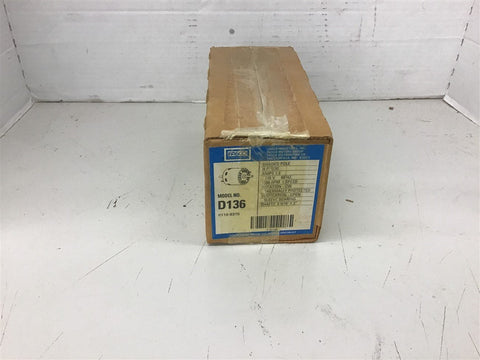 Fasco D136 1/30 Hp AC Motor 115 Volts 1500 Rpm 1 Speed