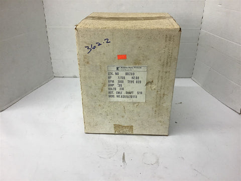 Brinkley 80280 1/60 Hp AC Motor 3000 Rpm 230 volts