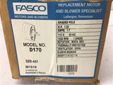 Fasco D170 1/20 HP AC Motor 115 Volts 1500 rpm 1 Speed