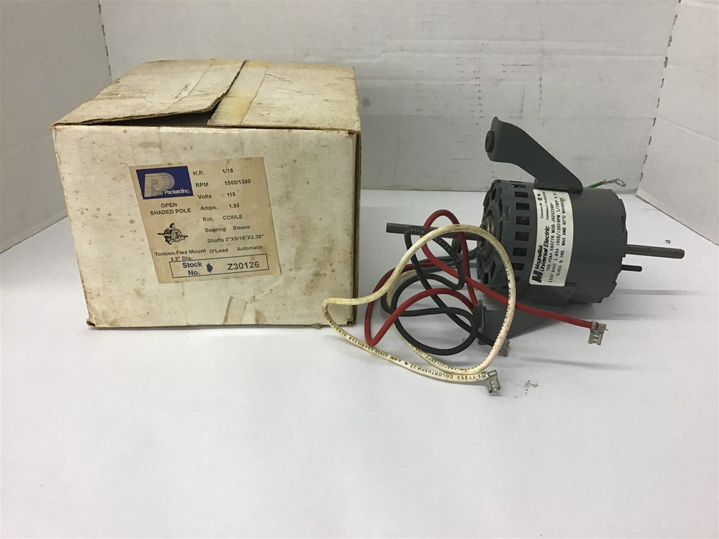 Packard Z30126 1/18 HP AC Motor 115 volts 1500 Rpm