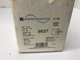 Emerson 9637 1/100 HP AC Motor 115 Volts 1550 Rpm 1 Speed