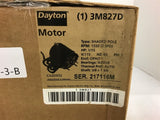 Dayton 3M827D 1/15 HP AC Motor 115 Volts 1550 RPM 2 Speed