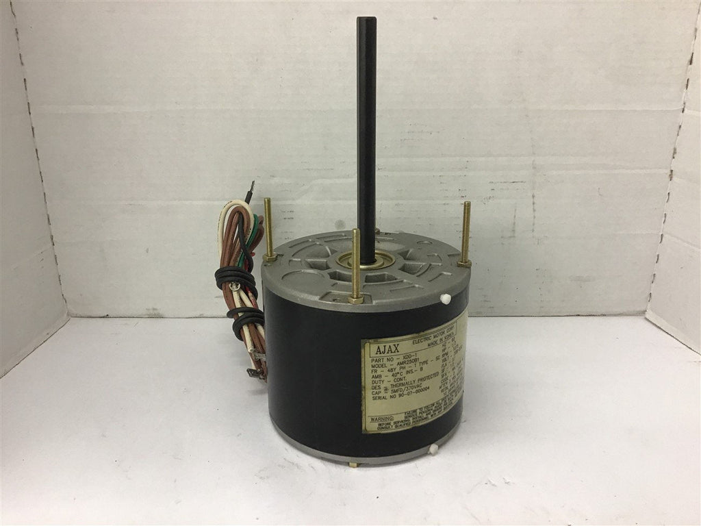 Ajax AMR250B1 1/3 HP AC Motor 208-230 Volts 1075 Rpm 48Y Frame Single Phase