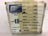 Packard 40363 1/20 HP 115 Volts 1550 Rpm Blower Motor