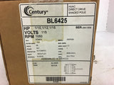 Century BL6425 1/10 1/12 1/15 HP Blower Motor 115 volts 1050 Rpm 42Y Frame