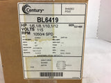 Century BL6419 1/6 1/8 1/10 1/12 HP AC Motor 115 Volts 1050 Rpm 4Spd 42Y