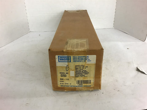 Fasco D253 1/20 1/40 1/50 HP 115 Volts AC Motor115 Volts 1050 Rpm 3 Speed