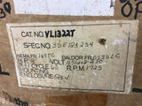 Baldor VL1322T 2 HP AC Motor 115/208-230 Volts 1800 Rpm 4P 145TC Frame