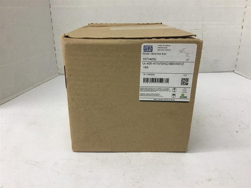 Weg PESW-18V47AX-R32 Enclosed Starter 480 Volts 18 Amp