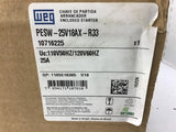 Weg PESW-25V18AX-R33 Enclosed Starter 120 Volts 25 Amps