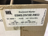 Weg ESWS-25V18E-RM33 Enclosed Starter 120 Volt 15-23 Amp