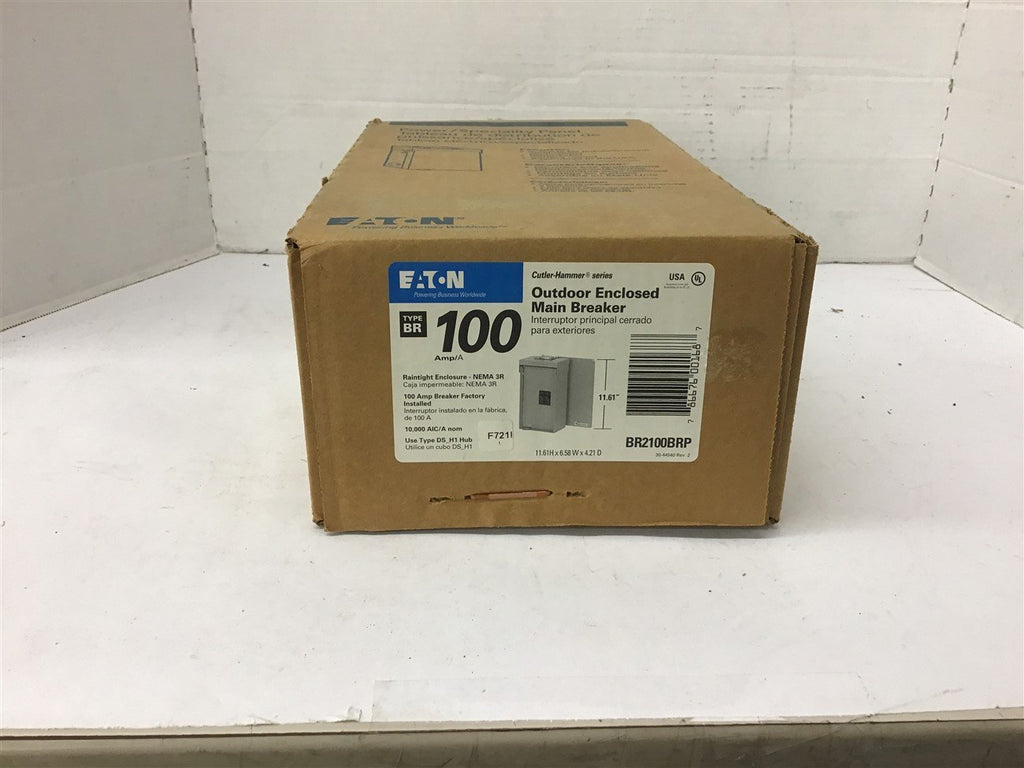 Eaton BR2100BRP 100 Amp Outdoor main Breaker