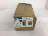 Eaton BR24L70RP 70 Amp Outdoor main Lug 2 spaces