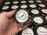 0-160 PSI Pressure Gauge 1/4" Brass NPT Male Port 2" Face 125 gauges