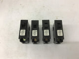 Square D Homeline 20 Amp Single Pole Circuit Breaker 120/240 Vac Lot of 4
